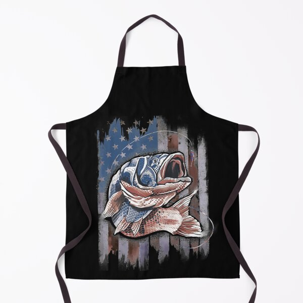 Item preview, Bass Fishing Fisherman USA Vintage Amercian Flag Fishing designed and sold by musgroveart.