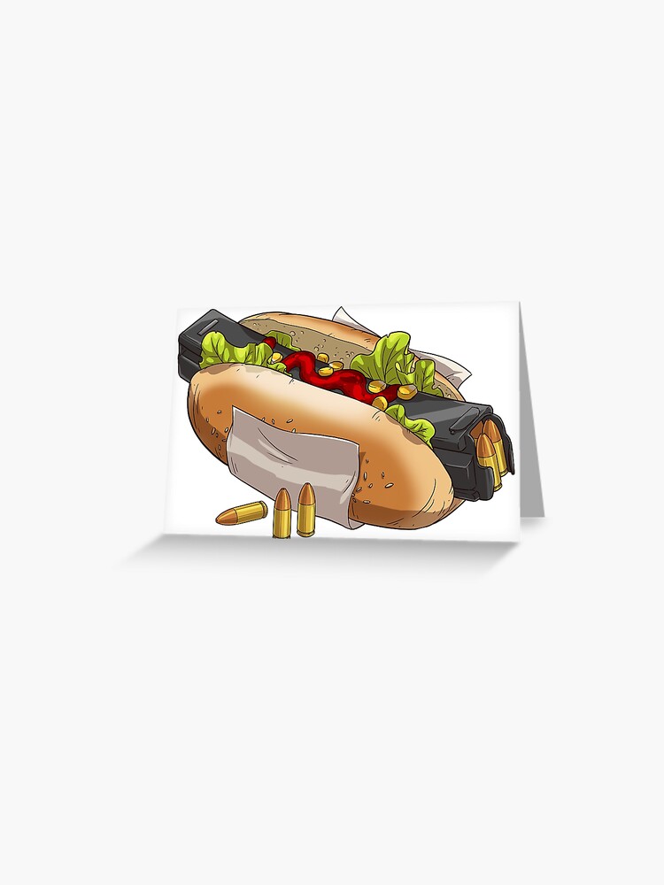 9mm Hot-Dog Sticker for Sale by Under-Radar-Art