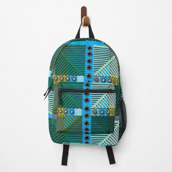 Item preview, Square, corona, grid, smiley, (404) (blue, green, yellow,) decorative, digital, colorful, abstract, designed and sold by Paszkan.