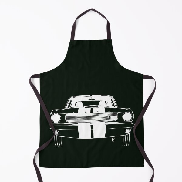 Item preview, Ford Mustang Shelby white lines Deep Fir background designed and sold by Cardrawing-Art.
