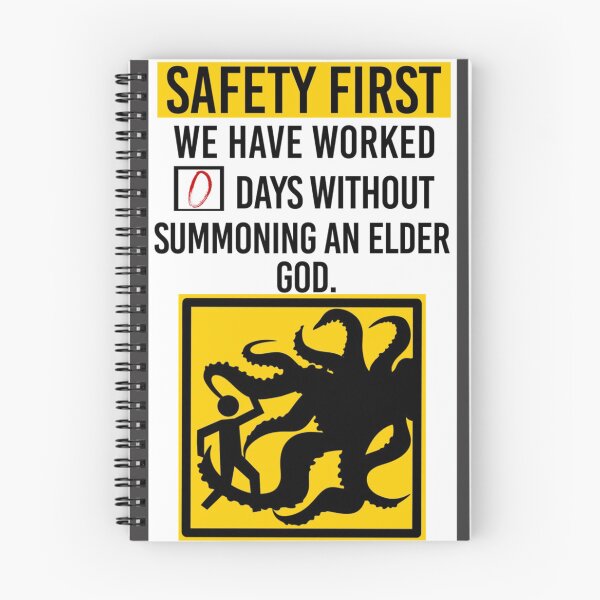 Item preview, Safety First: We Have Worked 0 Days Without Summoning an Elder God  | Gift T-Shirt designed and sold by juliejeanss.