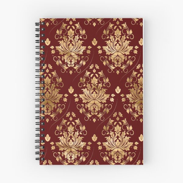Item preview, Oriental Vintage Damask Pattern - Red and gold designed and sold by k9printart.
