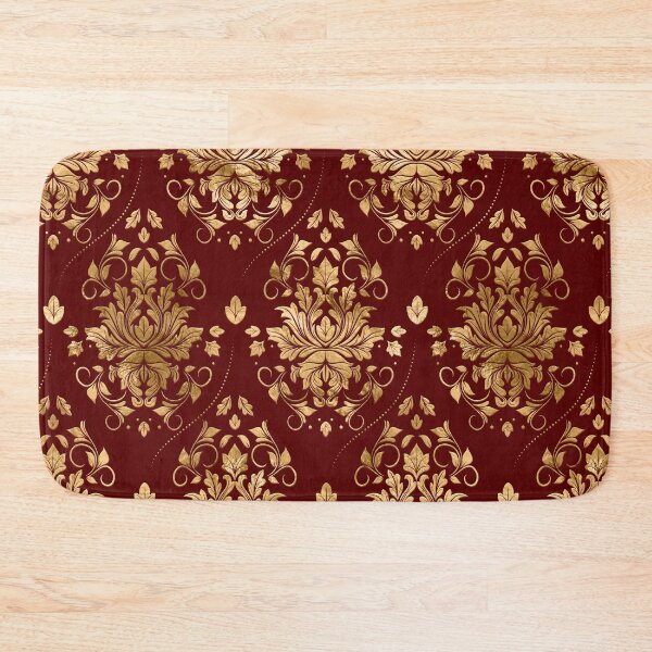 Item preview, Oriental Vintage Damask Pattern - Red and gold designed and sold by k9printart.