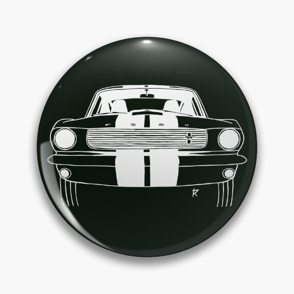 Item preview, Ford Mustang Shelby white lines Black background designed and sold by Cardrawing-Art.