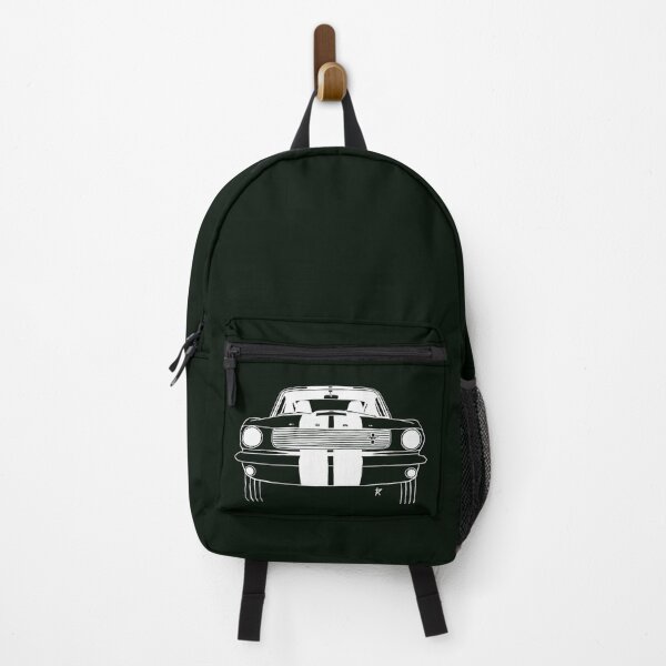 Item preview, Ford Mustang Shelby white lines Black background designed and sold by Cardrawing-Art.