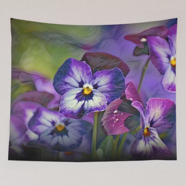 Item preview, Pretty Purple Pansies designed and sold by ReneeKennedy.