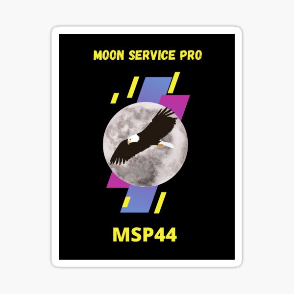 Moon pro service Sticker