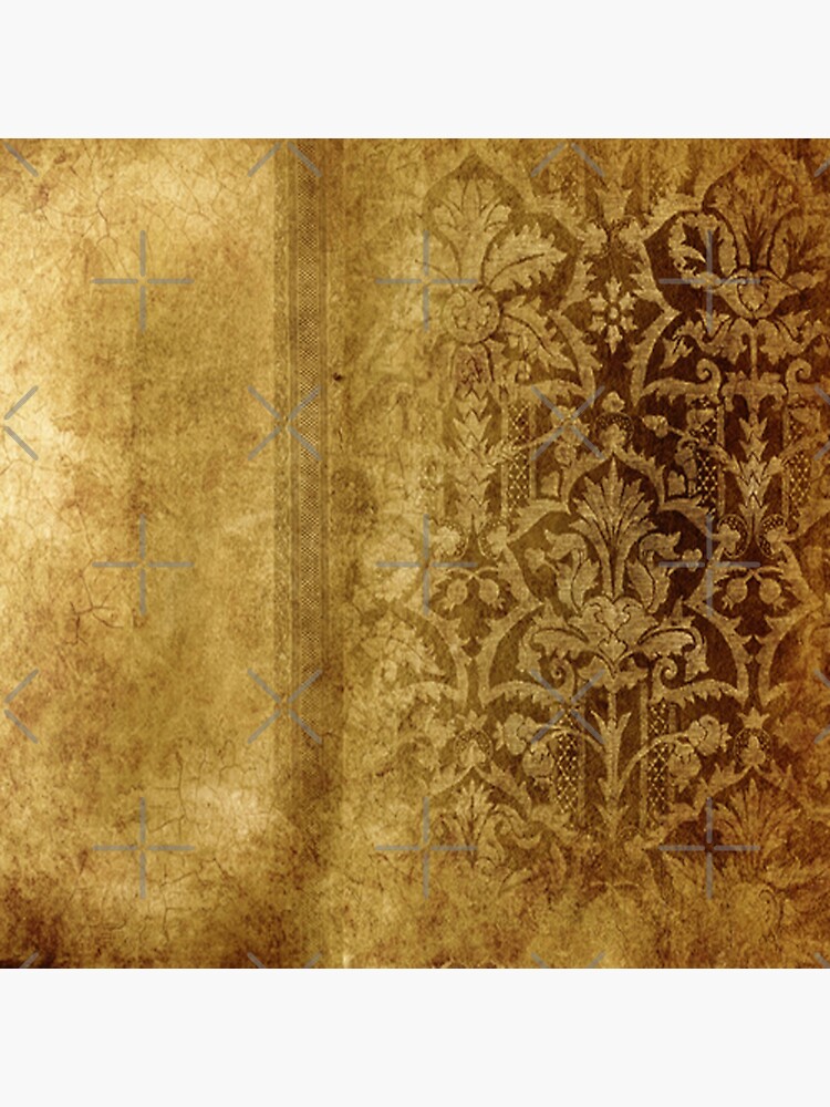 "Rustic,gold,damasks,pattern,grunge,worn,authentic,vintage,damask