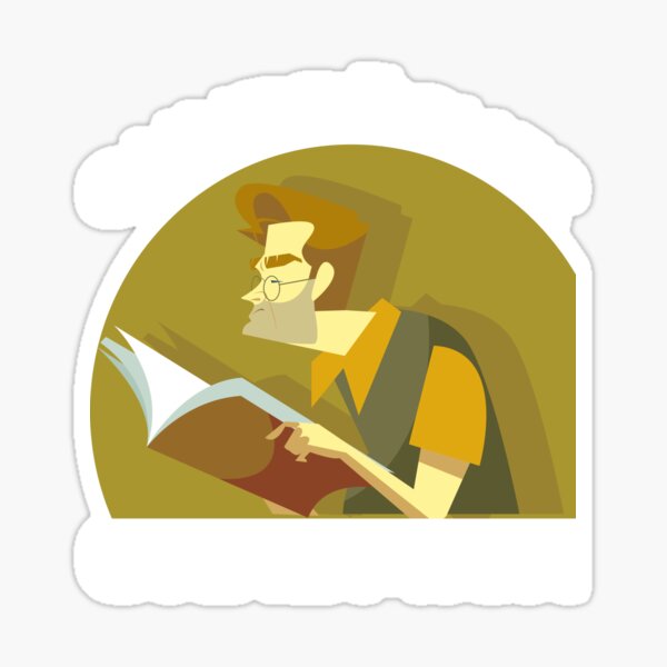 OHNE BÜCHER OHNE MICH Sticker