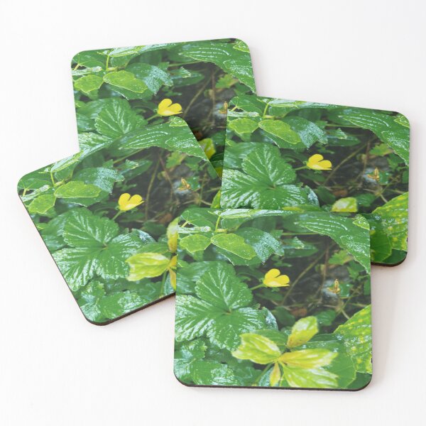 Item preview, YELLOW FLOWER GREEN LEAVES  designed and sold by RetroPlaceee.