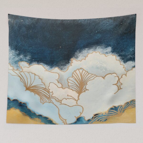 Item preview, Japanese Wind Clouds-Outdoors-Night designed and sold by DiensDesign.