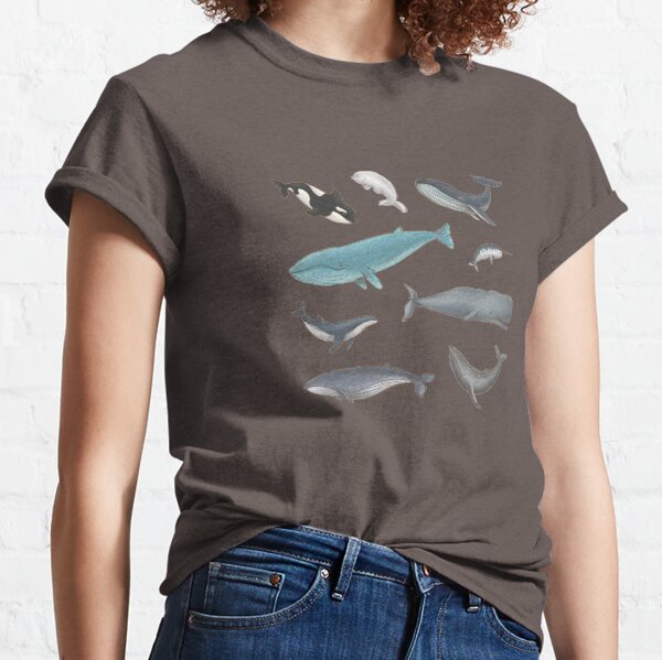 Cute Illustrated Whales Pack Classic T-Shirt