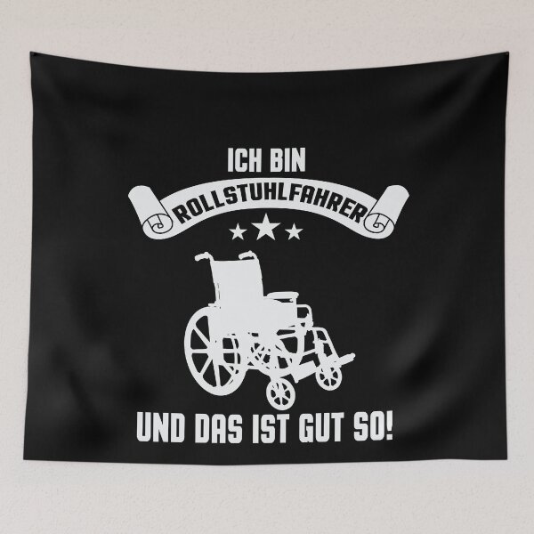 Artikelvorschau, ICH BIN ROLLSTUHLFAHRER UND DAS IST GUT SO! entworfen und verkauft von Spirit-Designs.