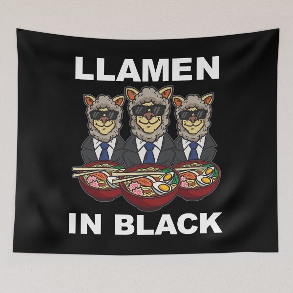 Item preview, Llamen in Black designed and sold by Moonpie90.