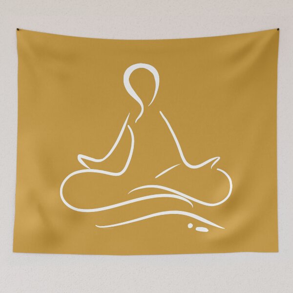 Item preview, Zen mode meditation yoga posture designed and sold by Vibhuti Art Studio.