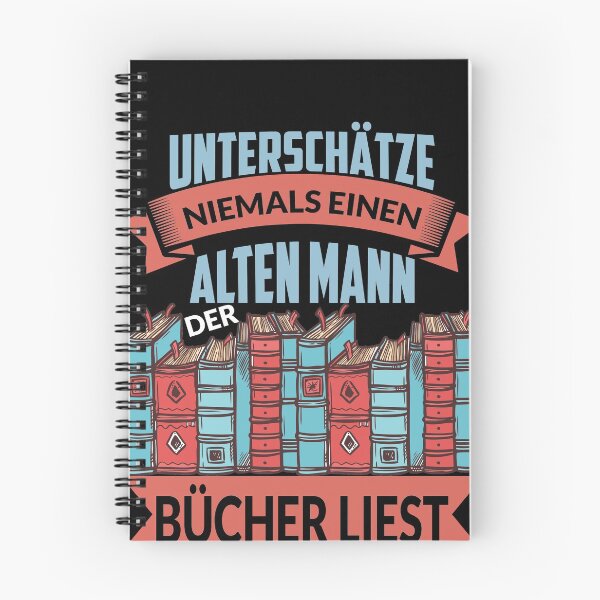 Item preview, UNTERSCHAeTZE NIEMALS EINEN ALTEN MANN BUeCHER designed and sold by Spirit-Designs.