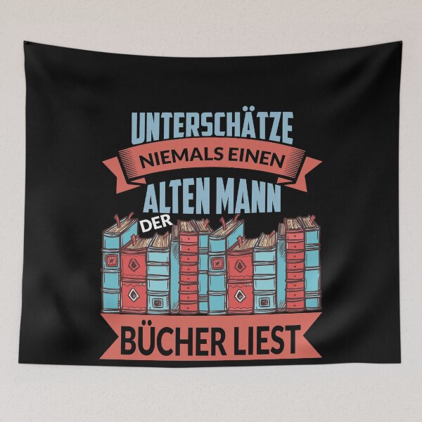 Item preview, UNTERSCHAeTZE NIEMALS EINEN ALTEN MANN BUeCHER designed and sold by Spirit-Designs.