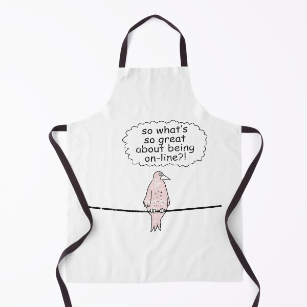 Item preview, So What's So Great About Being On-line - Birds On Line designed and sold by SecretlyAge.