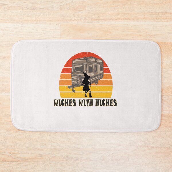 Item preview, Womens Witches With Hitches T Shirt RV Camping Costume Idea Nature Design- Vintage Sunset HalloweenGift For Girlfriend designed and sold by Rassitni.