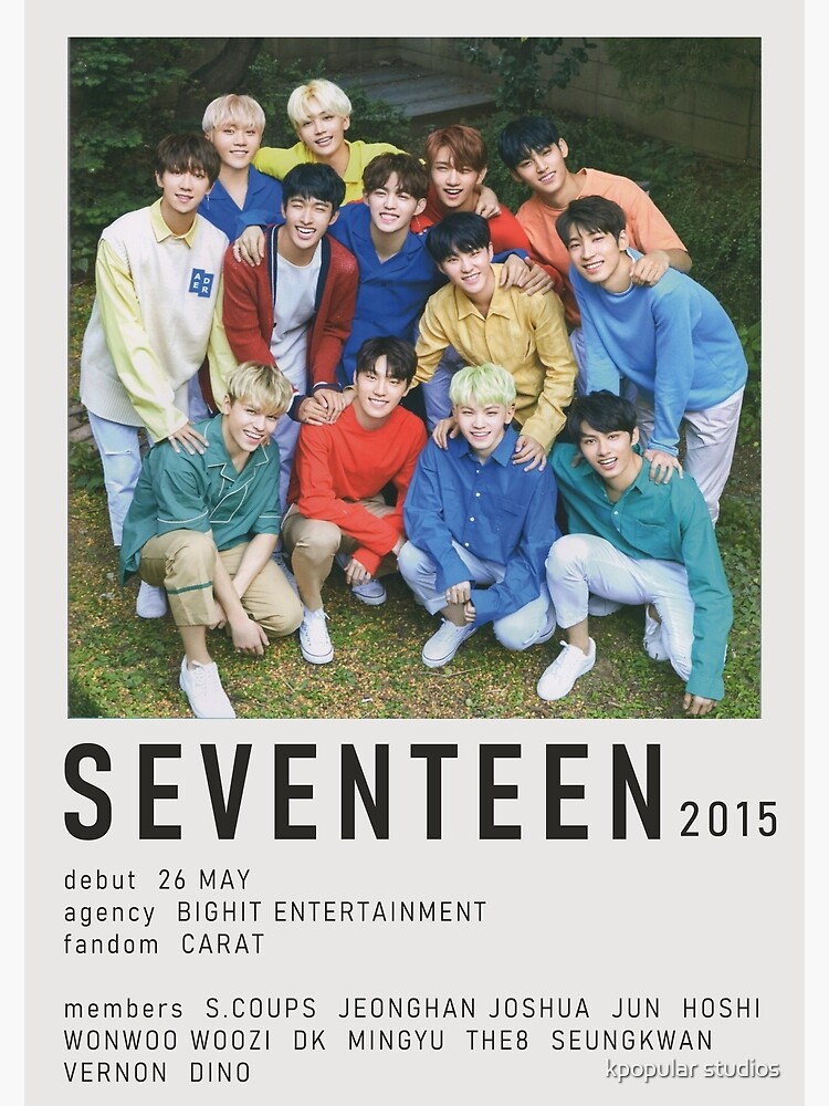 Seventeen Alternate minimalist poster