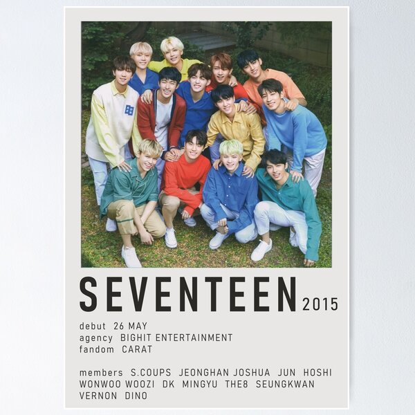 Seventeen Alternate minimalist poster