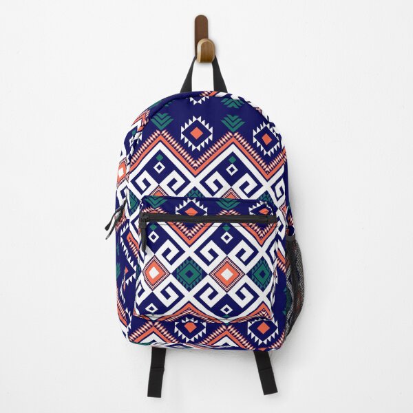 Item preview, Geometric ethnic asian ornament seamless pattern dark blue background designed and sold by Jessadagorn Kasemsamran.
