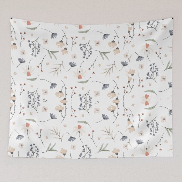 Item preview, Flowy Floral Throw blankets, throw pillows, t-shirts and many more designed and sold by hellonitish.