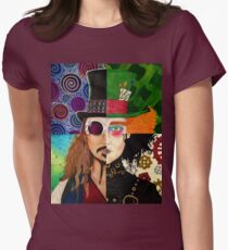 Johnny Depp Character Collage Women's Fitted T-Shirt