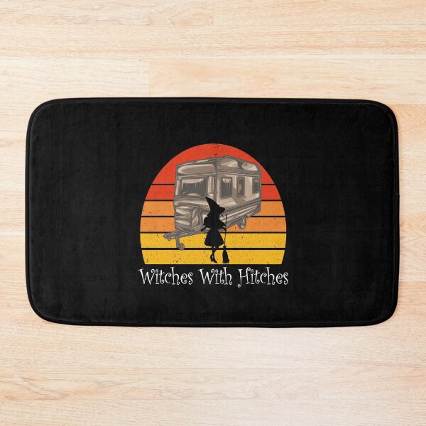 Item preview, Womens Witches With Hitches T Shirt RV Camping Costume Idea Nature Design- Vintage Sunset HalloweenGift For Girlfriend designed and sold by Rassitni.
