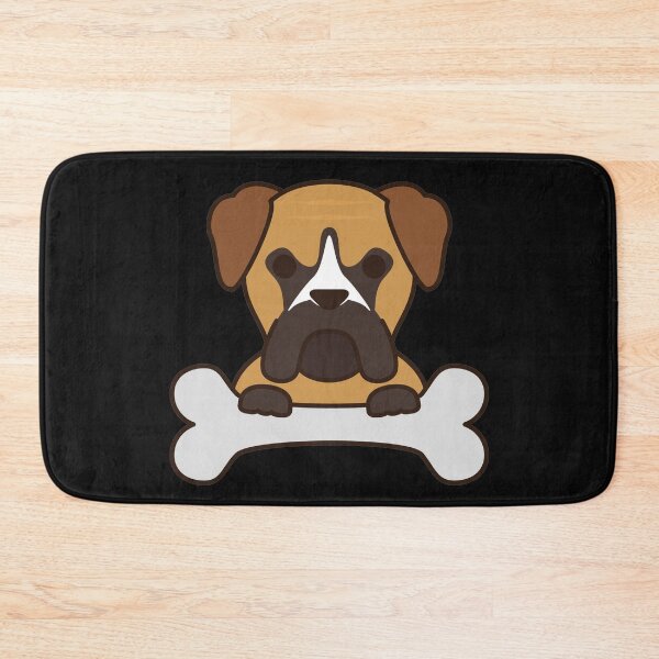 Item preview, Bullmastiff with bone designed and sold by happyfunshop.