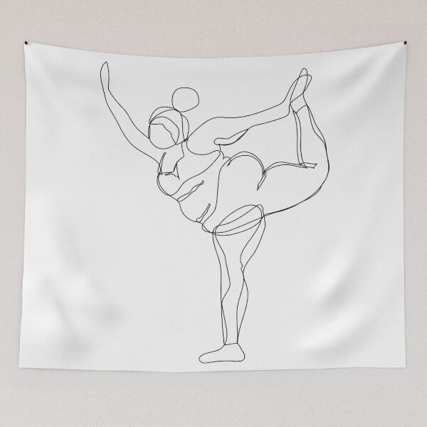 Item preview,  Yoga girl lineart designed and sold by Adluska.