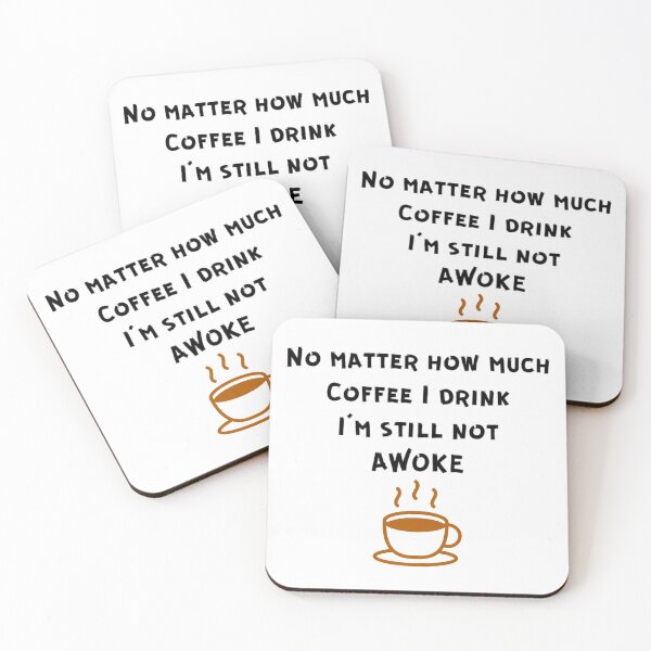 Item preview, Coffee Can't Woke Me Up designed and sold by enigma3a.