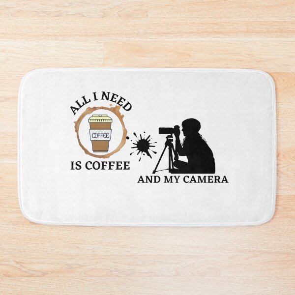 Item preview, All I Need is Coffee and My Camera designed and sold by AMINE  ★★★★★.