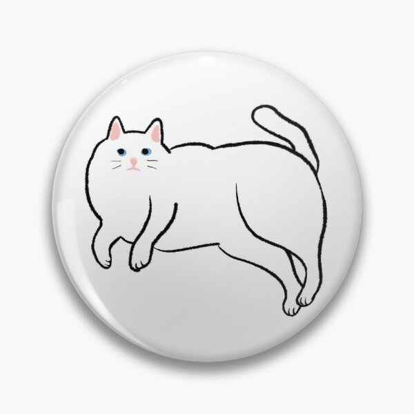 Item preview, Furry White cat  designed and sold by PaikAmoo.