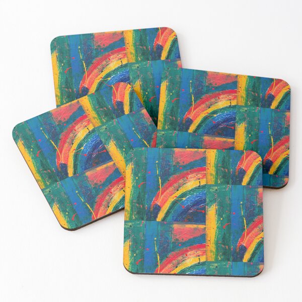 Item preview, Rainbow abstract painting designed and sold by EgoPolis.