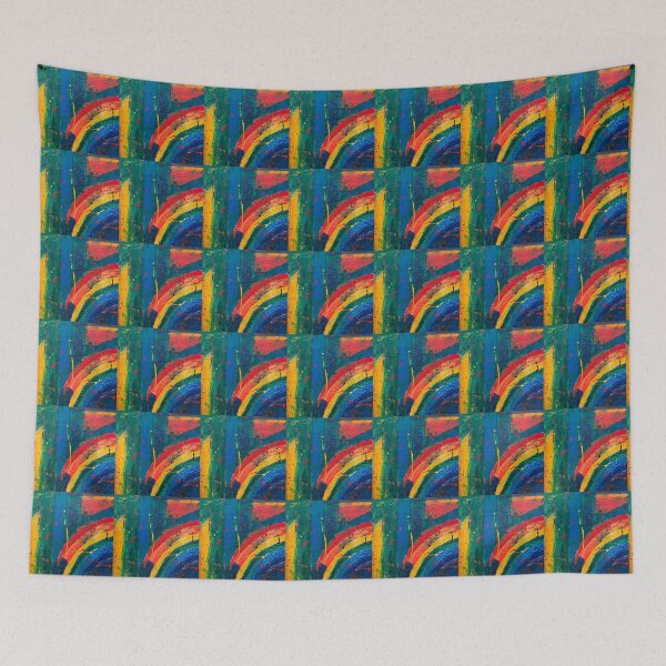 Item preview, Rainbow abstract painting designed and sold by EgoPolis.