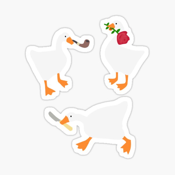 "Collection Untitled Goose Game" Sticker for Sale by fashioncancer