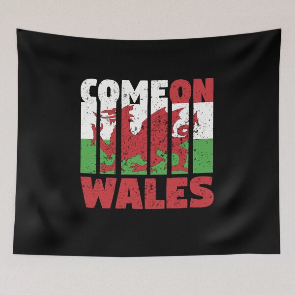 Item preview, Come On Wales Distressed  designed and sold by Funful.