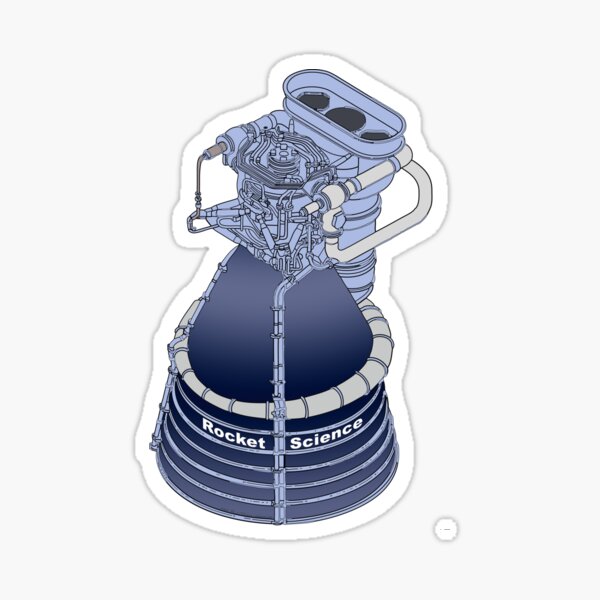 Rocket Science Space Art Sticker
