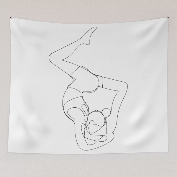 Item preview, Yoga girl lineart designed and sold by Adluska.