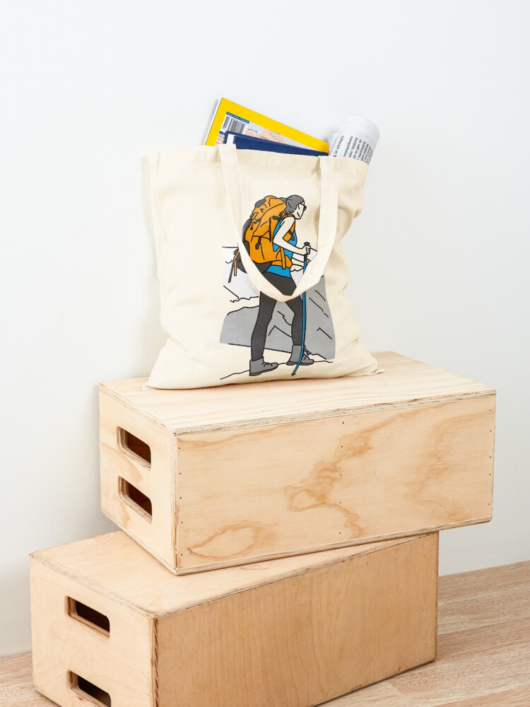 Vista alternativa de Bolsa de tela Para amantes de la montaña