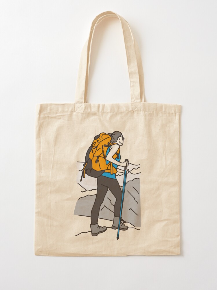 Vista alternativa de Bolsa de tela Para amantes de la montaña