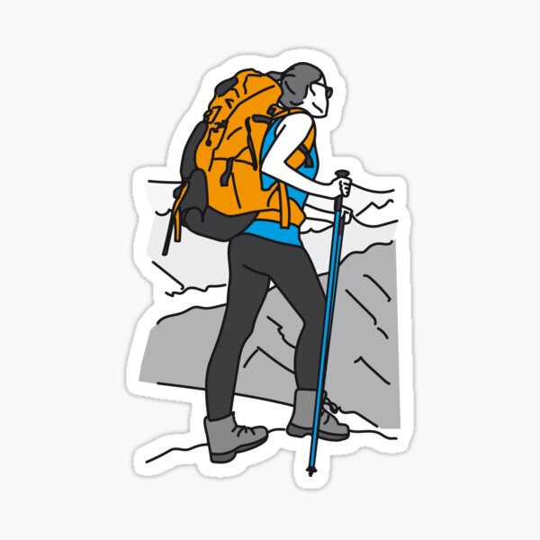 Para amantes de la montaña Pegatina