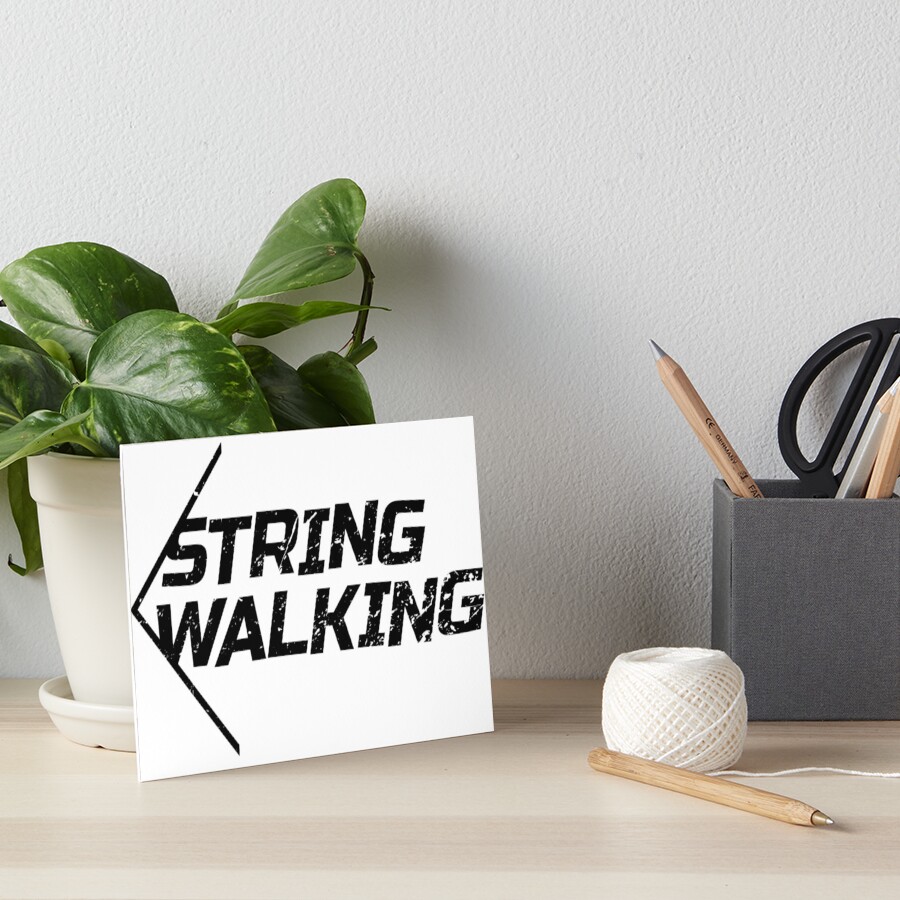 "Archery Barebow, String Walking, String walker, Archer logo" Art Board