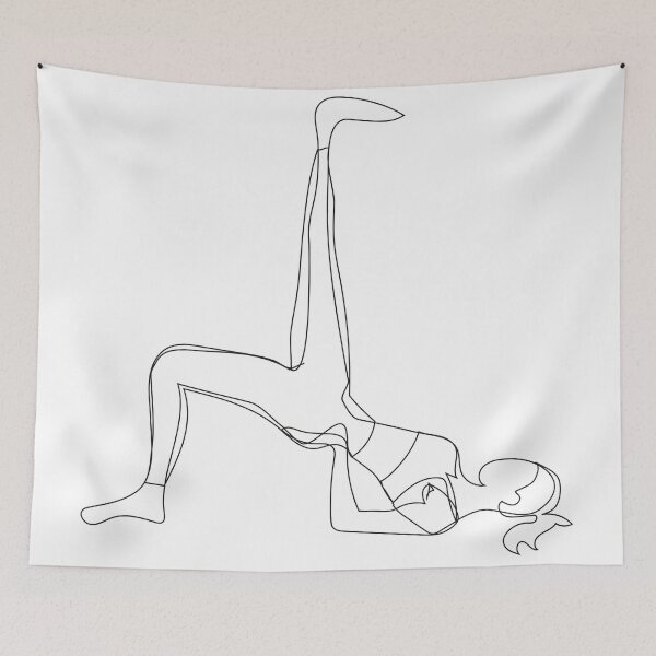 Item preview, Yoga girl lineart designed and sold by Adluska.
