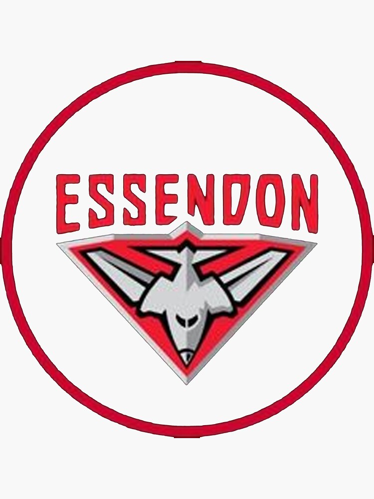 "essendonfc rugby logo" Sticker for Sale by Redbubble
