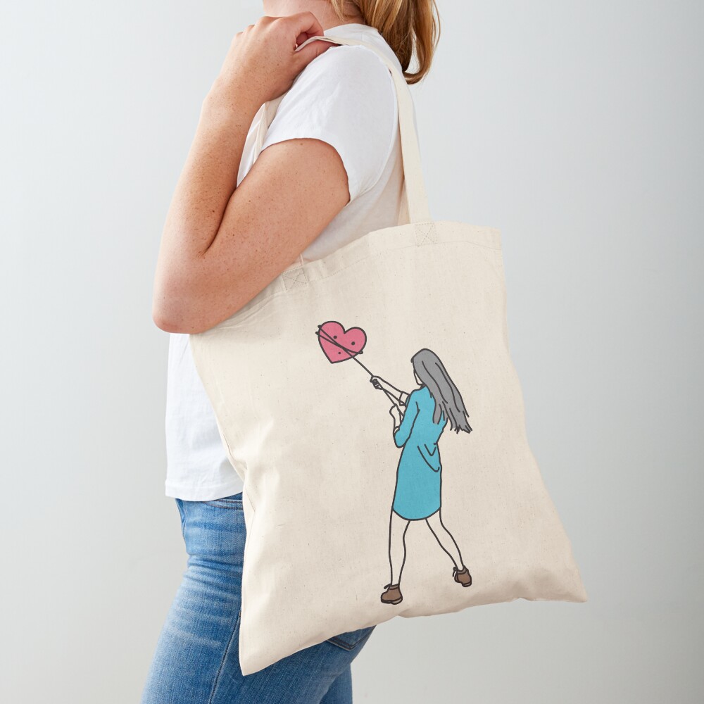 ¡Te tengo corasau! Bolsa de tela