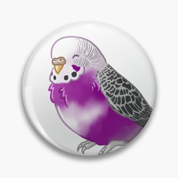 Item preview, Ace Pride Budgie designed and sold by AdoraBirdArt.