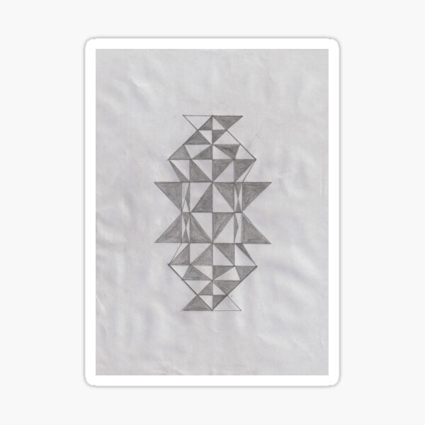 Triangular Geometric Shapes Sticker