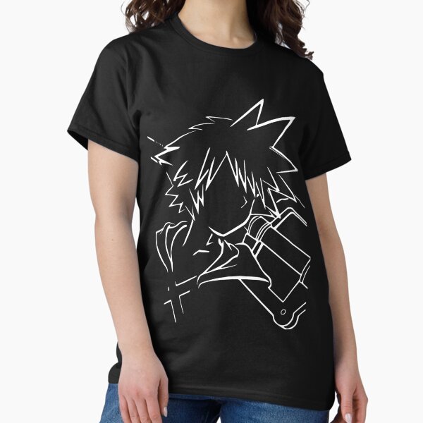Vista previa del artículo con la obra «Sora / keyblade lineart blanco», diseñado y vendido por picapickup.